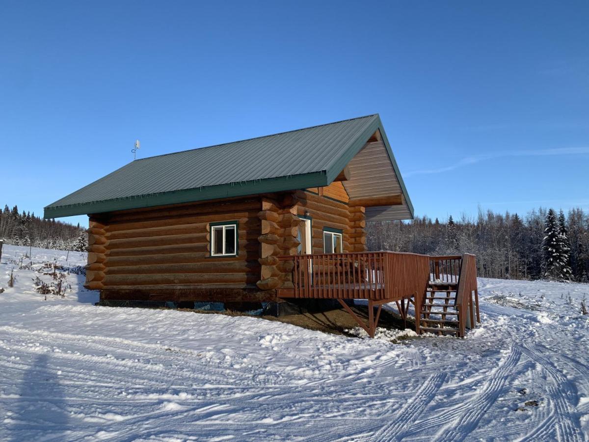 Secluded Log Cabin, 30 Min From Chena Hot Springs Pleasant Valley Bagian luar foto