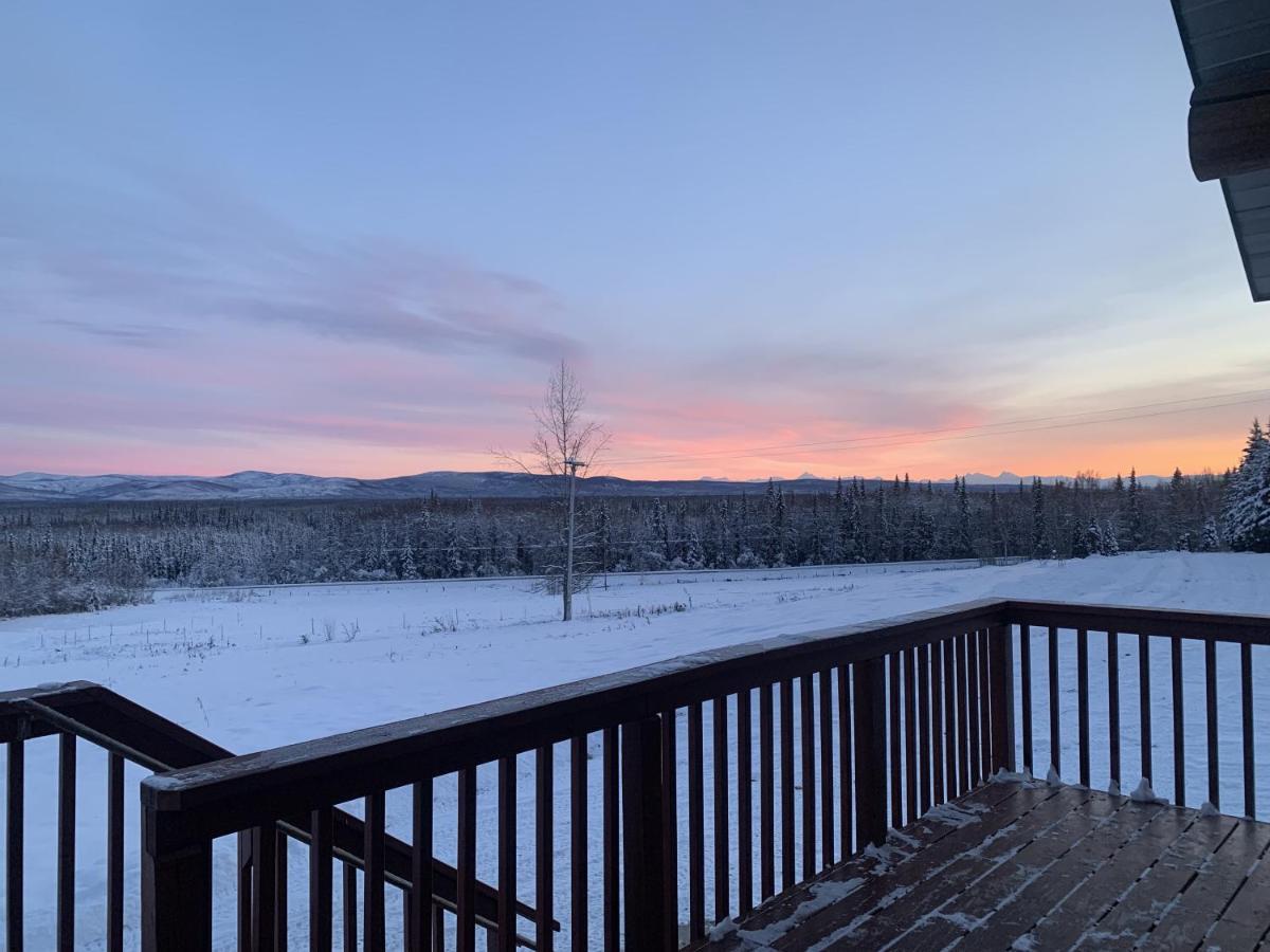 Secluded Log Cabin, 30 Min From Chena Hot Springs Pleasant Valley Bagian luar foto