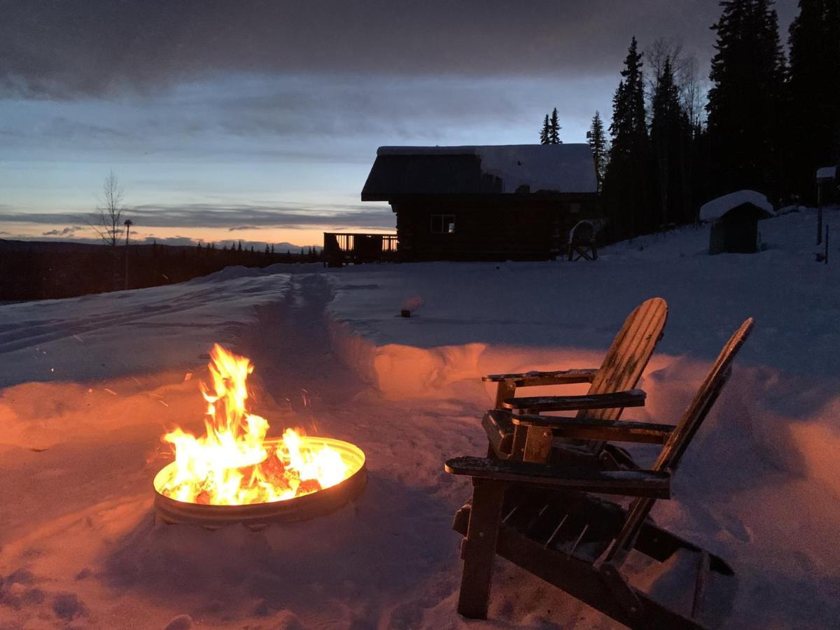 Secluded Log Cabin, 30 Min From Chena Hot Springs Pleasant Valley Bagian luar foto
