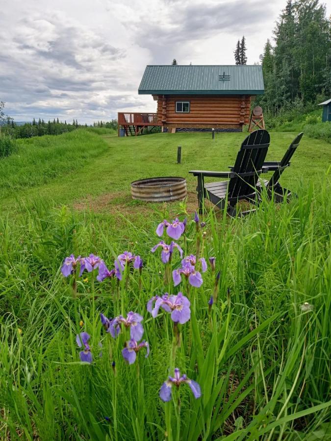 Secluded Log Cabin, 30 Min From Chena Hot Springs Pleasant Valley Bagian luar foto