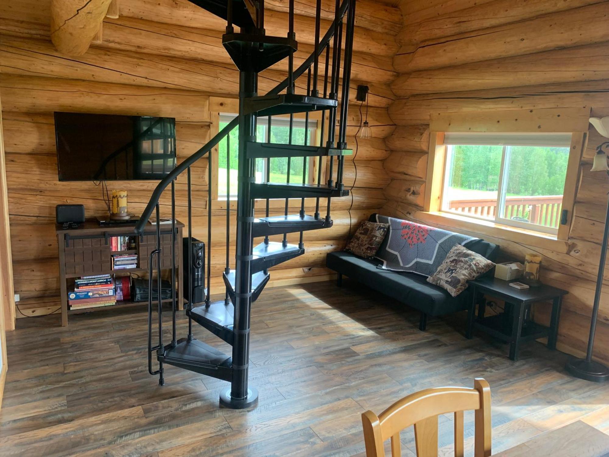 Secluded Log Cabin, 30 Min From Chena Hot Springs Pleasant Valley Bagian luar foto